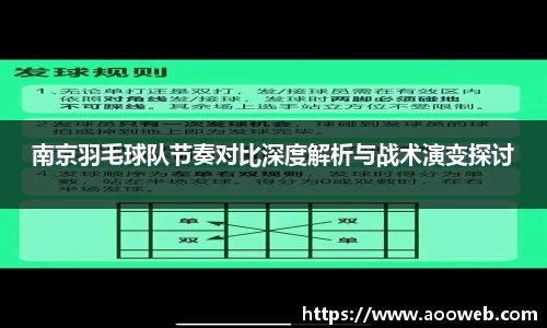 南京羽毛球队节奏对比深度解析与战术演变探讨
